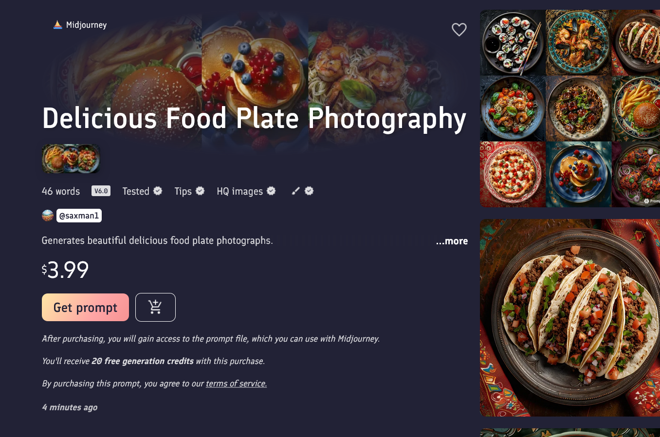 PromptBase marketplace listing example (Fig. 1)